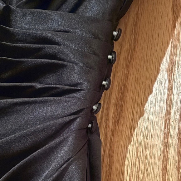 Galina Signature Elegant Black Evening Dress with Spaghetti Straps Size … - Picture 5 of 7